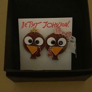 Beautiful Betsey Johnson Owl Earrings